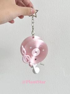Fashionable Hot Selling Circular Record <b>Headphones</b> Storage Dual-use Keychain Resin 3D Hanging Decoration Bag <b>Accessories</b> - Product Image 6