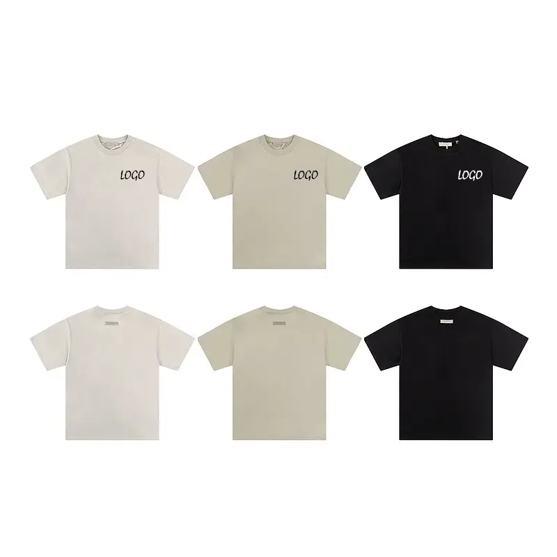 Wholesale Blank Basic Tee Shirt Custom Logo Print Men's T-Shirts Premium 100% Combed Cotton Oversized T-Shirt
