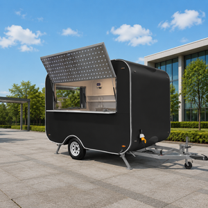 Carrito de Hot Dogs con Parrilla, Camiones de Comida, Remolque de Comida con Cocina Completa, Carrito de Helados, Remolque Móvil, Camión Eléctrico - Product Image 1