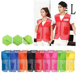 Chaleco de Malla Transpirable para Voluntarios, Fotógrafos y Barberos - Ropa de Trabajo Ligera de Alta Visibilidad con Bolsillos - Product Image 2