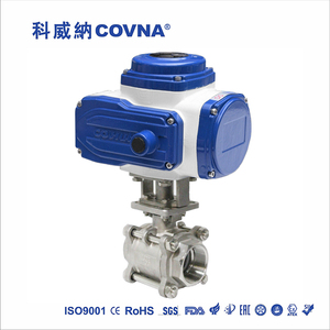 วาล์วบอลไฟฟ้าแบบเชื่อมต่อกับท่อ COVNA ชนิดเปิด-ปิด 2 ทาง ทำจากสแตนเลส 304 พร้อมมอเตอร์ไฟฟ้า  ใช้งานได้ภายใน 90 วัน - Product Image 2