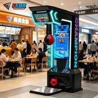 Machine de pointage de score de boxe commerciale, borne d'arcade de boxe LCD HD 43 pouces, caméra intégrée en temps réel pour lieux de divertissement intérieurs