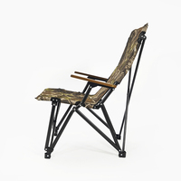 Chaise pliante portable légère avec structure en fer, en bois massif et tissu Oxford, capacité 400 lbs, pour camping, randonnée, jardin, logo personnalisé, vente en gros