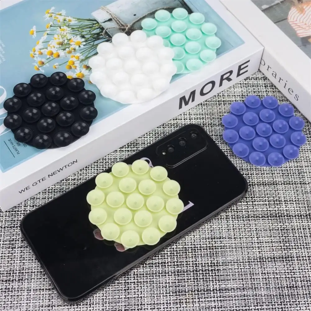 Super Glue Silicone Suction Phone Case Adhesive Mount Anti Slip Silicone Suction Pads Hands Free Mobile Accessory