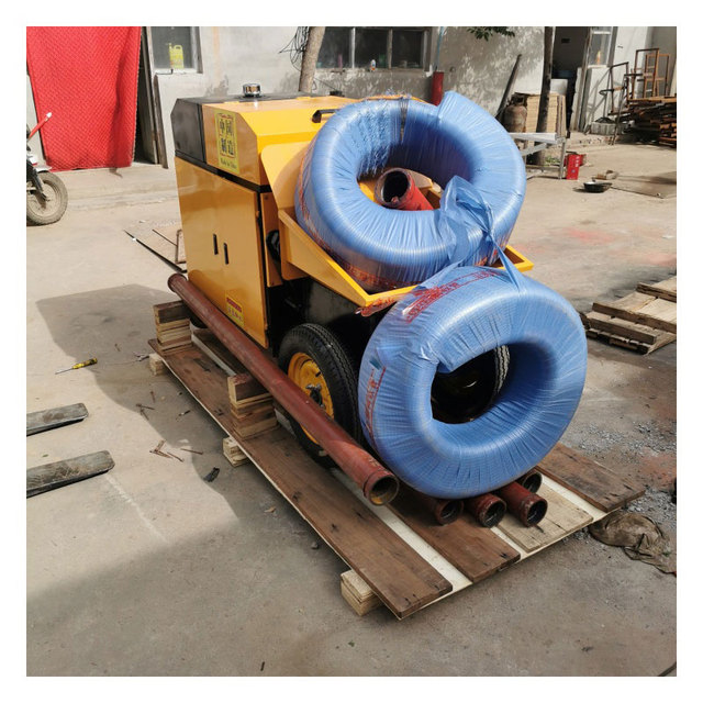 India Top Accessories Trailer Concrete Pump Machine Small Mobile Diesel Mini Remote Control Diesel Trailer Mini Concrete Pump