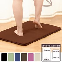 Tapis de bain antidérapant en mousse à mémoire de forme FIGOO - Vente chaude - Séchage rapide - Super absorbant - Effet pierre