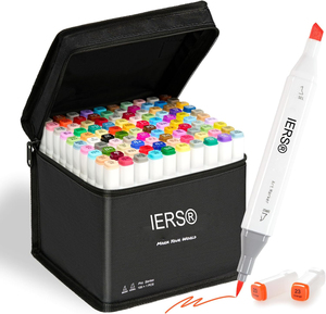 <span class=keywords><strong>Marcadores</strong></span> <span class=keywords><strong>de</strong></span> Doble Punta para Arte, Pintura con <span class=keywords><strong>Alcohol</strong></span>, Dibujo, 80 Colores, Set <span class=keywords><strong>de</strong></span> Dibujo, Colores Vibrantes, para Niños y Adultos - Product Image 6