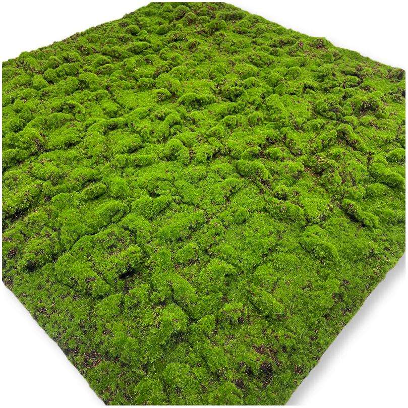 Fond rouge, grande colline, gazon.