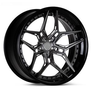 Jantes forgées en 2 parties Step Lip 18 19 20 21 22 pouces 5x130 5x120 5x114.3 5x112 pour Benz AMG <span class=keywords><strong>Porsche</strong></span> <span class=keywords><strong>911</strong></span> Cayenne SUV de luxe - Product Image 1