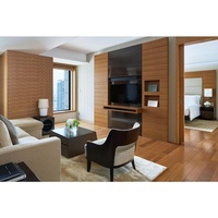 Ensemble de lits modernes en bois de luxe personnalisables, style 5 étoiles, pour chambre à coucher, mobilier complet pour hôtel