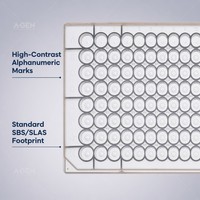 Autres fournitures de laboratoire Produits médicaux jetables 0.45ml 96 Microplaque ronde avec fond en V