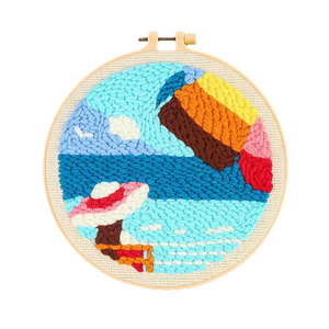 Handmade DIY Music Fabric Crafts Island Series Stamp Cross Stitch Artistic Style
