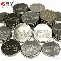Jetons de jeu d'arcade en métal personnalisés de haute qualité pour distributeurs automatiques et machines de divertissement