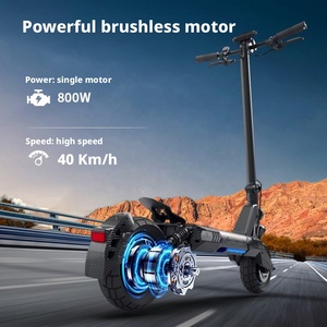 Scooter Todoterreno de 800W con un Solo Motor, Marco de Aluminio, Plegable, Scooter Eléctrico para Adultos - Product Image 6