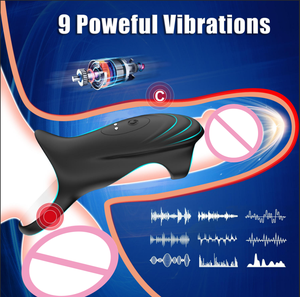 Anillo Vibrador de Silicona Multifrecuencia <span class=keywords><strong>2026</strong></span>, el Mejor para Retrasar la Eyaculación, Masaje con Esencia Mejorada para Parejas, Vibración con Bloqueo de Pene - Product Image 4