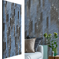 Panneau acoustique mural en bois moderne, panneau acoustique décoratif en MDF avec support en feutre PET pour la maison, le bureau, le studio, la décoration intérieure