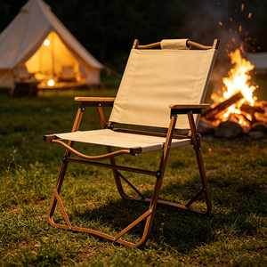 Chaise de camping portable légère, cadre en aluminium robuste, pliage rapide en 1 seconde, ergonomique et stable pour les événements en plein air, la plage et les pique-niques - Product Image 6