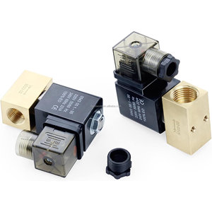 Électrovanne haute pression <span class=keywords><strong>2</strong></span> voies 1/4 3/8 1/<span class=keywords><strong>2</strong></span> BSP 12V <span class=keywords><strong>24V</strong></span> DC AC220V JT22-02 de fermeture normale 80bar