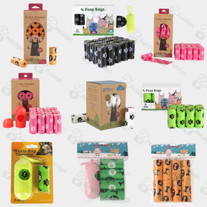 Yeni Büyük Kalın Pembe Çevre Dostu Kompostlanabilir Mısır Nişastası Biyobozunur Dışkı Atık Çöp Poşetleri Evcil Hayvan Köpek Dışkısı Poşeti - Product Image 5