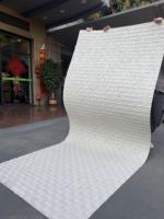 Revêtement mural extérieur en pierre naturelle souple et durable, mosaïque de travertin, panneau MCM, vente chaude