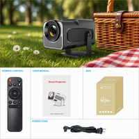 Proyektor Portabel Junuo HY320MINI Short Throw 200 ANSI Lumen, Mendukung Video 4K, Dilengkapi Android untuk Hiburan Beragam