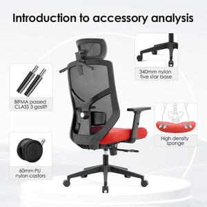 NOEL 高性价比人体工学网布办公椅，带 2D 腰部支撑，电脑椅，适用于办公家具 Sillas De Oficina - Product Image 4