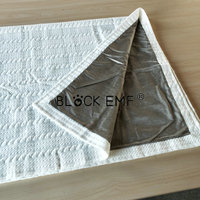 Couverture de protection EMF en fibre d'argent anti-radiation pour lit simple, couverture isolante et confortable