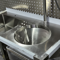 Nouvelle combinaison d'évier médical intégré gain de place en acier inoxydable Topwing pour petite salle de traitement hospitalière