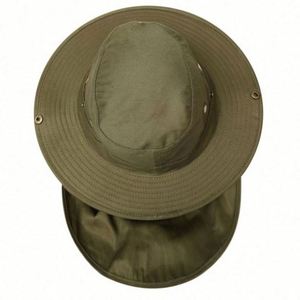 Chapeau de safari unisexe à large bord pour les voyages en plein air, la pêche, la randonnée et le ski - Chapeau bob 100 % coton pour toutes les saisons avec protection solaire - Product Image 5