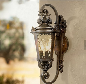 Lampe murale extérieure classique en bronze pour véranda, modèle Casa <span class=keywords><strong>Marseille</strong></span>, à vendre - Product Image 1