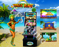 Jeu d'arcade vidéo Fun Coin Operated Fruit King à écran tactile avec construction métallique, en anglais, pour salles de jeux