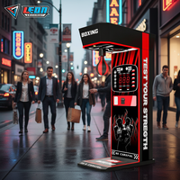 Nouvelle machine d'arcade de boxe en métal avec armoire, à monnayeur, jeu de mesure de force de frappe, machine de boxe à récompense personnalisée pour centre de jeux