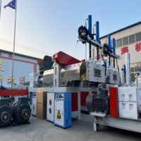 Machine de recyclage plastique portable WENDA pour le traitement des déchets sur site, système de lavage 3-en-1, traitement EPS/PC/PA/PPR