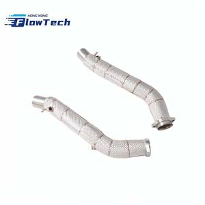 ท่อลงสแตนเลส T304 คุณภาพสูง FlowTech รุ่นขายดี พร้อมแผ่นกันความร้อน สำหรับ Ferrari 360 3.6L V8 - Product Image 5