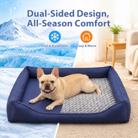 Lit pour chien durable et imperméable, tapis rafraîchissant d'été, coussin pour animaux de compagnie de taille moyenne et grande, antidérapant, lavable, avec housse amovible