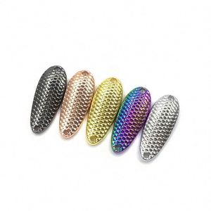 Cuillères de pêche à la traîne à motif écailles de poisson 2.5/3.5/5/7/10/15g en alliage de zinc pour truite, brochet, bar, orme, marlin, rivière, ruisseau, appâts de surface - Product Image 2