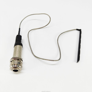 Country Muziek Klassieke Akoestische Gitaar Accessoire 6.35 Pick-Up Socket Piëzo-Elektrische Pickup Zilver Kleur - Product Image 1