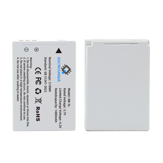 Digital Camera Battery NB-5L Li-ion Battery Pack OEM ODM Service