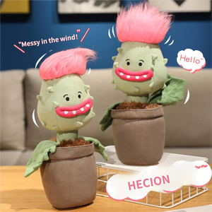 HECION Nuevo Juguete de Peluche de Planta Carnívora de Moda, Muñeco de Cactus en Maceta, Animal de Peluche para Decoración del Hogar, Adorno Divertido y Regalo - Product Image 4