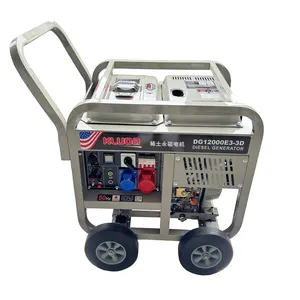Customizable portable type small single or three phase 10kva diesel generator HR198FAE