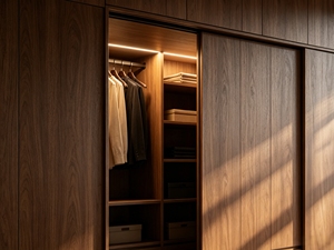 Rénovation de meubles de maison en chêne de luxe moderne Meubles Almirah en bois massif Armoire de chambre à coucher Placard - Product Image 3