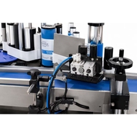 Machine d'étiquetage électrique entièrement automatique pour bouteilles et bocaux ronds en plastique et en verre avec emballage métallique