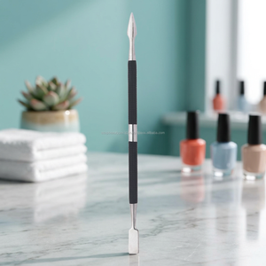 ASAP High Quality Double Head Reusable <b>Nail</b> Cuticle Pusher Stainless Steel Sustainable Handle Personal Care Instrument Home Use - Product Image 6