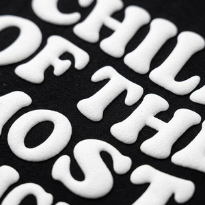 Camiseta con Logotipo Personalizado, Impresión Puff 3D, Algodón Grueso, Camiseta Gráfica Extra Grande, Estilo Urbano Vintage para Hombre y Mujer - Product Image 5