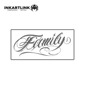 INKARTLINK Pegatinas <span class=keywords><strong>de</strong></span> <span class=keywords><strong>Tatuajes</strong></span> Temporales para el Cuerpo, Pegatinas <span class=keywords><strong>de</strong></span> <span class=keywords><strong>Tatuajes</strong></span> <span class=keywords><strong>de</strong></span> Papel con Letras Familiares, Resistentes al Agua, Ecológicas, <span class=keywords><strong>de</strong></span> Larga Duración (15 Días), al por Mayor - Product Image 3
