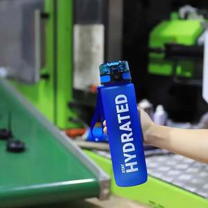 Botella de Agua Deportiva de Plástico de Alta Calidad con Marcador de Tiempo para Estudiantes - Product Image 4