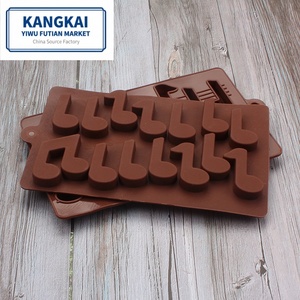 Venta Directa <span class=keywords><strong>de</strong></span> Fábrica, Calidad FDA, Molde <span class=keywords><strong>de</strong></span> Goma para <span class=keywords><strong>Chocolate</strong></span> y Cubitos <span class=keywords><strong>de</strong></span> Hielo <span class=keywords><strong>de</strong></span> 12 Piezas, Apto para Horno, para Repostería DIY - Product Image 4