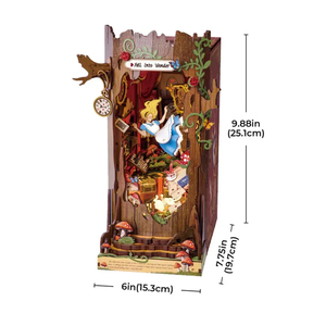 <span class=keywords><strong>Robotime</strong></span> <span class=keywords><strong>Rolife</strong></span> US Warehouse Rompecabezas de madera 3D TGB12 Fall Into Wonder DIY Casa en miniatura Rincones de libros para envío directo - Product Image 2