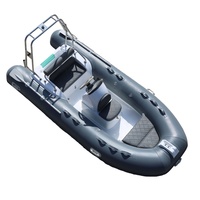 Bateau à moteur gonflable en fibre de verre Hypalon en PVC à coque rigide CE Rib 390C pour la pêche en plein air à louer