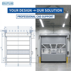 <span class=keywords><strong>Puerta</strong></span> Rápida Enrollable OUTUS IP65 Impermeable con Velocidad de Apertura de 2.0m/s para Almacenes Industriales y Fábricas de Refrigeración - Product Image 4